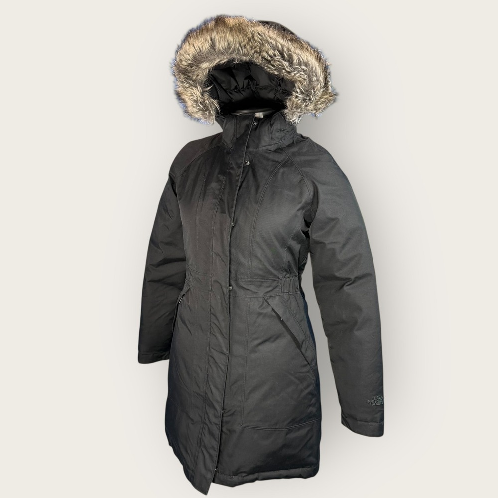 The North Face Womens Parka Winter Coat Faux Fur Trimmed Hood Black Size XS - Picture 4 of 15